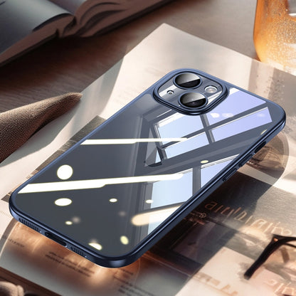 For iPhone 14 Plus SULADA Electroplating Frosted PC + TPU Shockproof Phone Case(Blue) - iPhone 14 Plus Cases by SULADA | Online Shopping UK | buy2fix