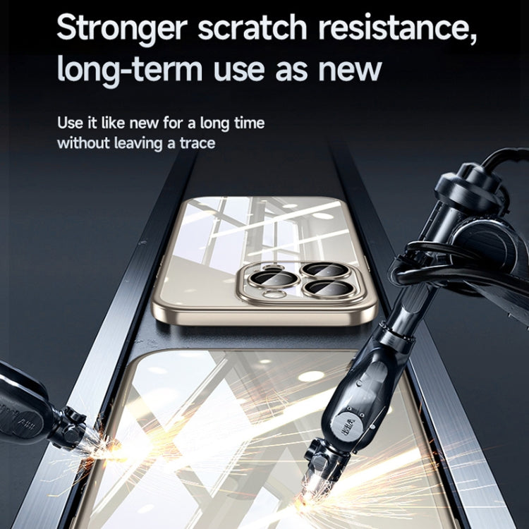 For iPhone 14 Pro Max SULADA Electroplating Frosted PC + TPU Shockproof Phone Case(Gold) - iPhone 14 Pro Max Cases by SULADA | Online Shopping UK | buy2fix