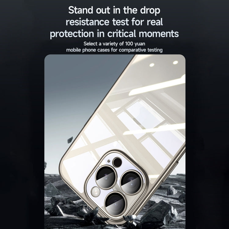 For iPhone 14 SULADA Electroplating Frosted PC + TPU Shockproof Phone Case(Silver) - iPhone 14 Cases by SULADA | Online Shopping UK | buy2fix