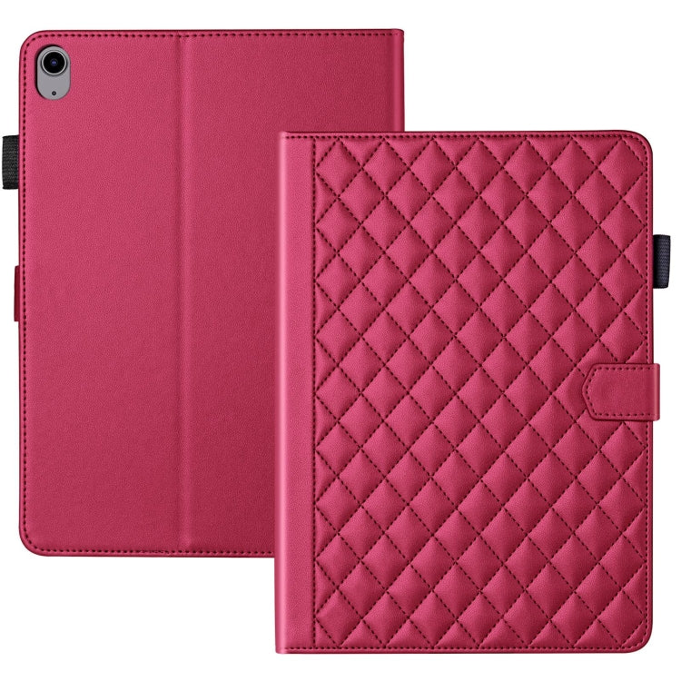 For iPad 2025 / 2022 Rhombus Lattice Leather Smart Tablet Case(Red) - iPad 2025 / 2022 Cases by buy2fix | Online Shopping UK | buy2fix