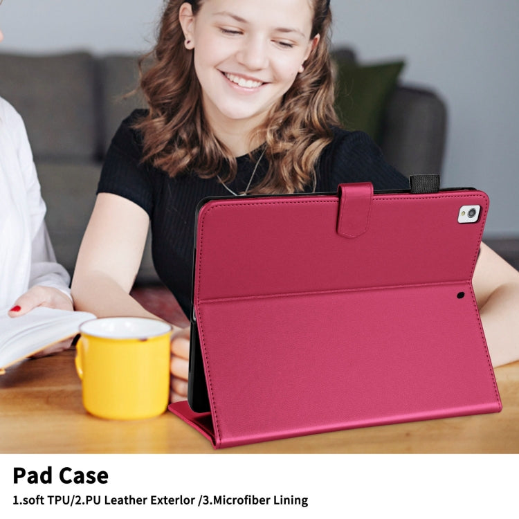 For iPad 10.2 2021 / 2020 / 10.5  Rhombus Lattice Leather Smart Tablet Case(Red) - iPad 10.2 Cases by buy2fix | Online Shopping UK | buy2fix