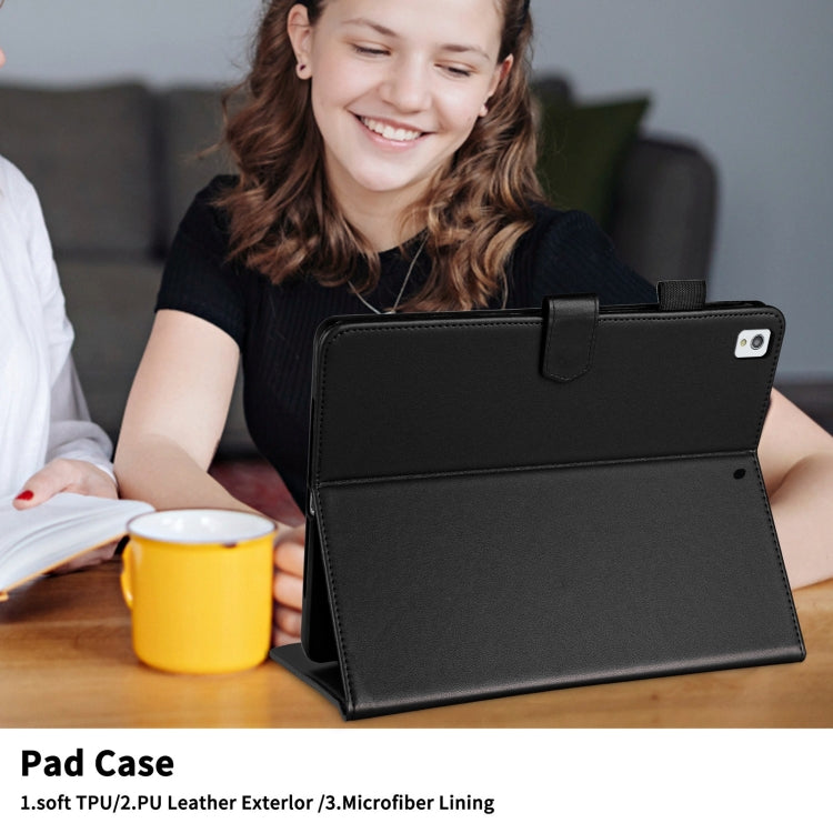 For iPad 10.2 2021 / 2020 / 10.5  Rhombus Lattice Leather Smart Tablet Case(Black) - iPad 10.2 Cases by buy2fix | Online Shopping UK | buy2fix