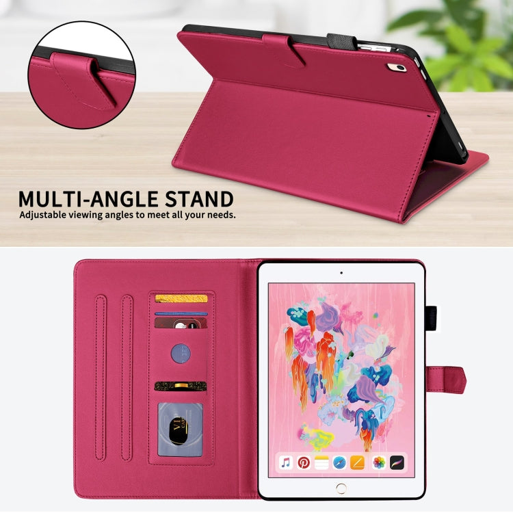 For iPad Air / Air 2 / 9.7 2017 / 2018 Rhombus Lattice Leather Smart Tablet Case(Red) - iPad 9.7 (2018) & (2017) Cases by buy2fix | Online Shopping UK | buy2fix