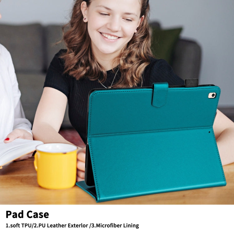 For iPad Air / Air 2 / 9.7 2017 / 2018 Rhombus Lattice Leather Smart Tablet Case(Dark Green) - iPad 9.7 (2018) & (2017) Cases by buy2fix | Online Shopping UK | buy2fix