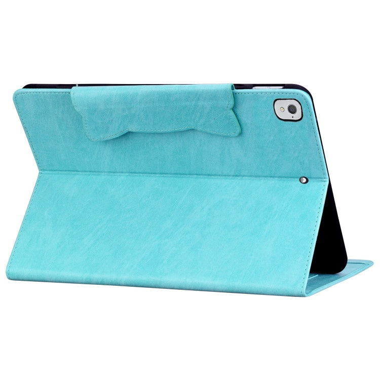 For iPad Air / Air 2 / 9.7 2017 / 2018 Cat Buckle Leather Smart Tablet Case(Sky Blue) - iPad 9.7 (2018) & (2017) Cases by buy2fix | Online Shopping UK | buy2fix