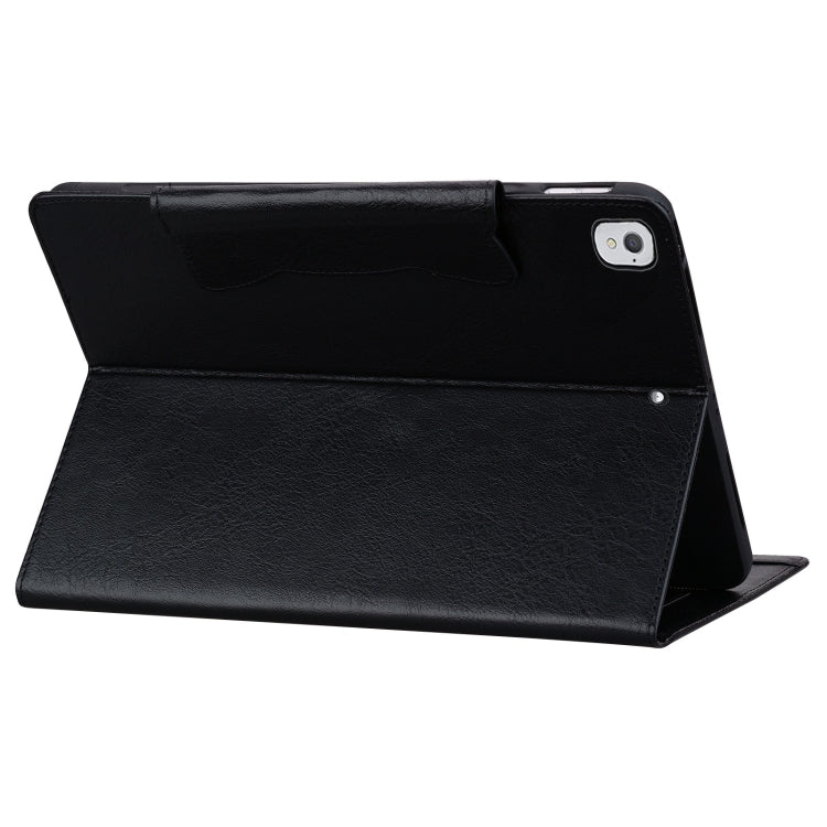 For iPad Air / Air 2 / 9.7 2017 / 2018 Cat Buckle Leather Smart Tablet Case(Black) - iPad 9.7 (2018) & (2017) Cases by buy2fix | Online Shopping UK | buy2fix