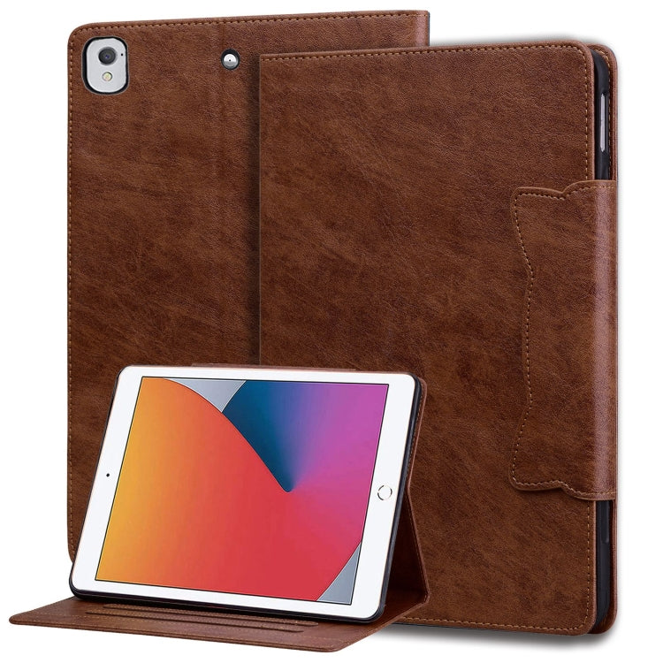 For iPad Air / Air 2 / 9.7 2017 / 2018 Cat Buckle Leather Smart Tablet Case(Brown) - iPad 9.7 (2018) & (2017) Cases by buy2fix | Online Shopping UK | buy2fix