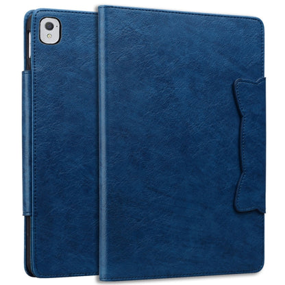 For iPad Air / Air 2 / 9.7 2017 / 2018 Cat Buckle Leather Smart Tablet Case(Royal Blue) - iPad 9.7 (2018) & (2017) Cases by buy2fix | Online Shopping UK | buy2fix