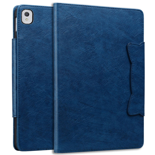 For iPad 10.5 2019 / 2017 / Air 3 Cat Buckle Leather Smart Tablet Case(Royal Blue) - iPad Air (2019) Cases by buy2fix | Online Shopping UK | buy2fix
