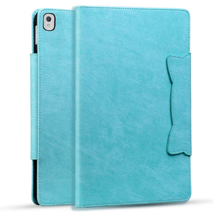 For iPad 9 10.2 2021 / 8 2020 / 7 2019 Cat Buckle Leather Smart Tablet Case(Sky Blue) - iPad 10.2 Cases by buy2fix | Online Shopping UK | buy2fix