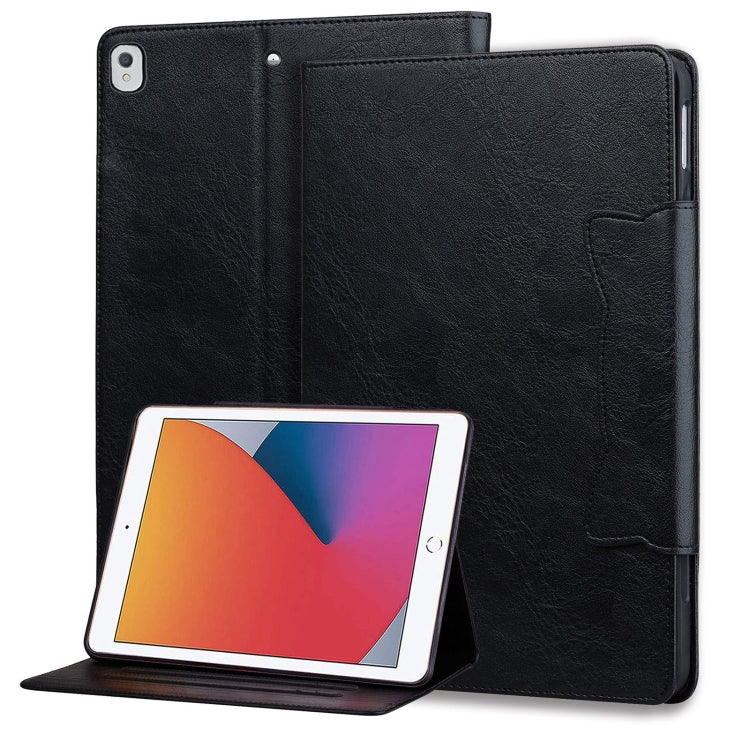 For iPad 9 10.2 2021 / 8 2020 / 7 2019 Cat Buckle Leather Smart Tablet Case(Black) - iPad 10.2 Cases by buy2fix | Online Shopping UK | buy2fix