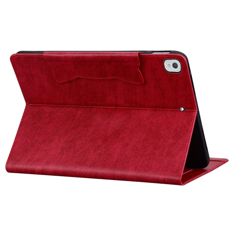For iPad 9 10.2 2021 / 8 2020 / 7 2019 Cat Buckle Leather Smart Tablet Case(Red) - iPad 10.2 Cases by buy2fix | Online Shopping UK | buy2fix