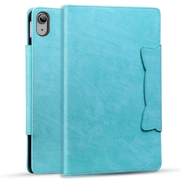 For iPad 2025 / 2022 Cat Buckle Leather Smart Tablet Case(Sky Blue) - iPad 2025 / 2022 Cases by buy2fix | Online Shopping UK | buy2fix