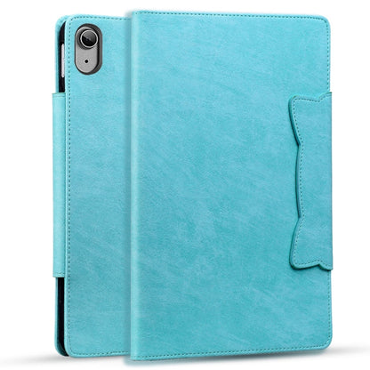 For iPad 2025 / 2022 Cat Buckle Leather Smart Tablet Case(Sky Blue) - iPad 2025 / 2022 Cases by buy2fix | Online Shopping UK | buy2fix
