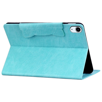 For iPad 2025 / 2022 Cat Buckle Leather Smart Tablet Case(Sky Blue) - iPad 2025 / 2022 Cases by buy2fix | Online Shopping UK | buy2fix