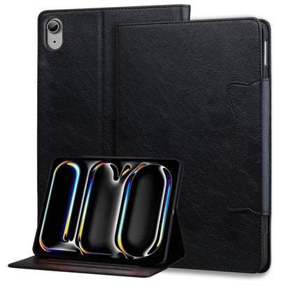For iPad 2025 / 2022 Cat Buckle Leather Smart Tablet Case(Black) - iPad 2025 / 2022 Cases by buy2fix | Online Shopping UK | buy2fix