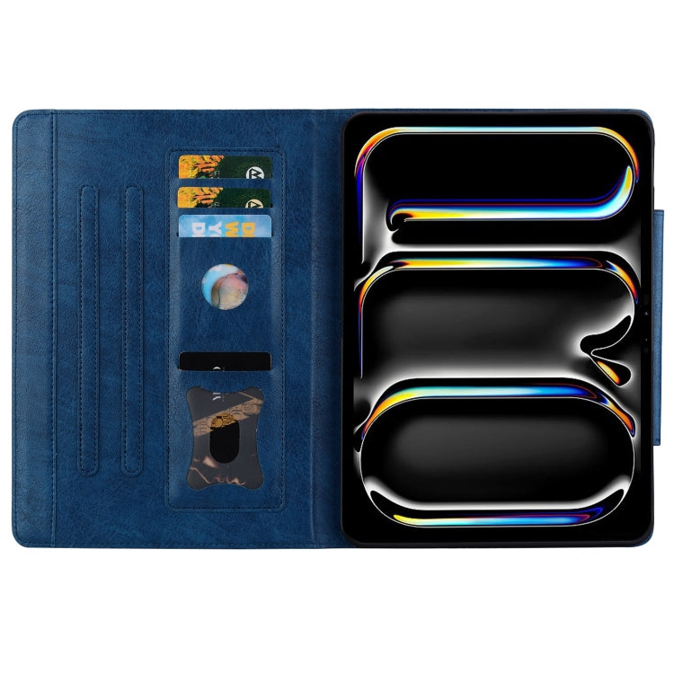 For iPad 2025 / 2022 Cat Buckle Leather Smart Tablet Case(Royal Blue) - iPad 2025 / 2022 Cases by buy2fix | Online Shopping UK | buy2fix