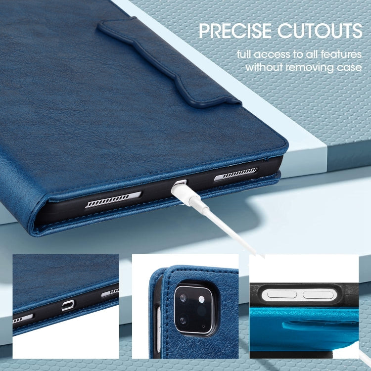 For iPad 2025 / 2022 Cat Buckle Leather Smart Tablet Case(Royal Blue) - iPad 2025 / 2022 Cases by buy2fix | Online Shopping UK | buy2fix
