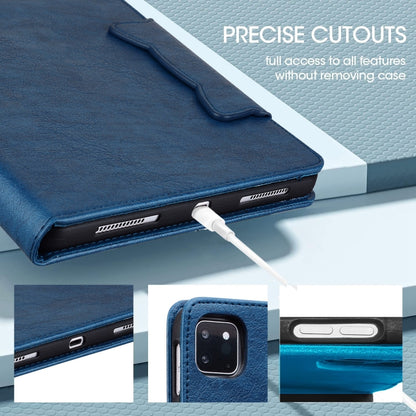 For iPad 2025 / 2022 Cat Buckle Leather Smart Tablet Case(Royal Blue) - iPad 2025 / 2022 Cases by buy2fix | Online Shopping UK | buy2fix
