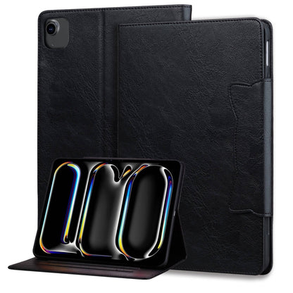 For iPad Pro 11 2022 / 2021 / 2020 / 2018 Cat Buckle Leather Smart Tablet Case(Black) - iPad Pro 11 (2022/2021) Cases by buy2fix | Online Shopping UK | buy2fix