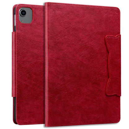 For iPad Pro 11 2022 / 2021 / 2020 / 2018 Cat Buckle Leather Smart Tablet Case(Red) - iPad Pro 11 (2022/2021) Cases by buy2fix | Online Shopping UK | buy2fix