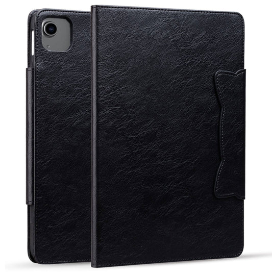 For iPad Air 13 2025 / 2024 Cat Buckle Leather Smart Tablet Case(Black) by buy2fix
