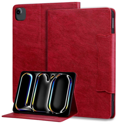 For iPad Pro 12.9 2022 / 2021 / 2020 / 2018 Cat Buckle Leather Smart Tablet Case(Red) - iPad Pro 12.9 (2022/2021) Cases by buy2fix | Online Shopping UK | buy2fix