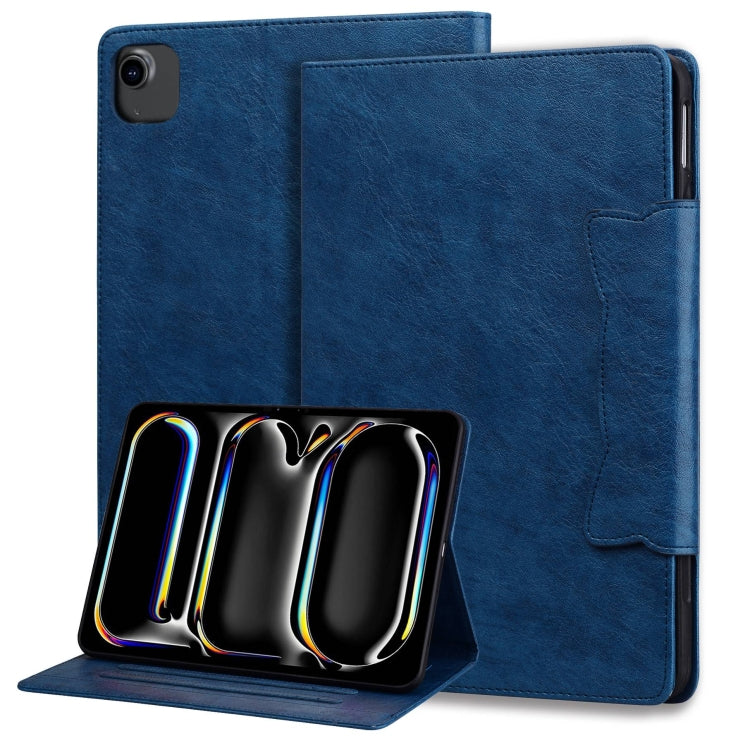 For iPad Pro 12.9 2022 / 2021 / 2020 / 2018 Cat Buckle Leather Smart Tablet Case(Royal Blue) - iPad Pro 12.9 (2022/2021) Cases by buy2fix | Online Shopping UK | buy2fix