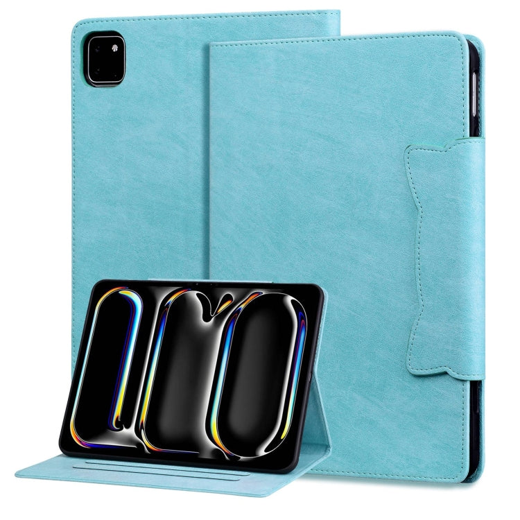 For iPad Pro 11 2025 / 2024 Cat Buckle Leather Smart Tablet Case(Sky Blue) by buy2fix
