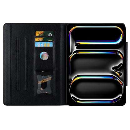 For iPad Pro 11 2025 / 2024 Cat Buckle Leather Smart Tablet Case(Black) by buy2fix