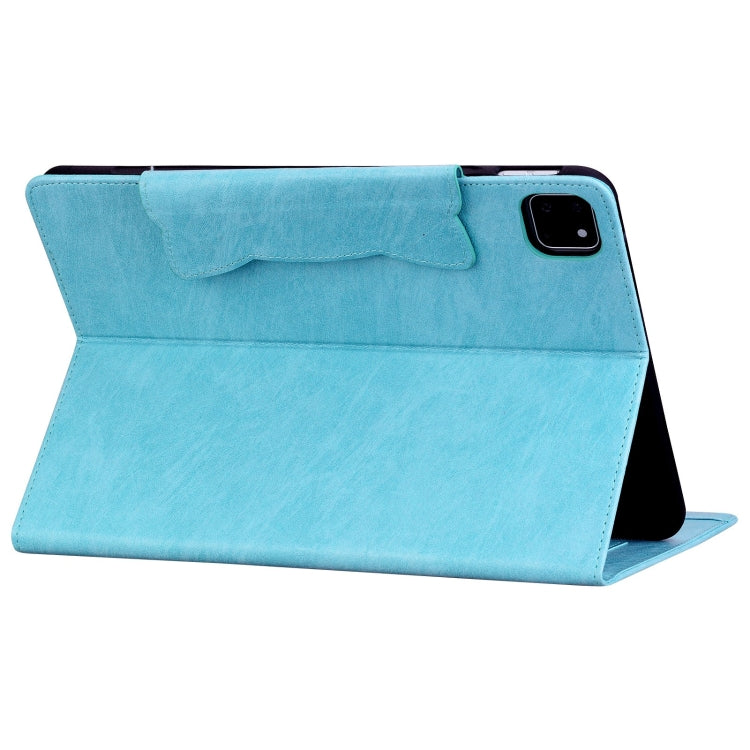 For iPad Pro 13 2024 Cat Buckle Leather Smart Tablet Case(Sky Blue) - iPad Pro 13 2024 Cases by buy2fix | Online Shopping UK | buy2fix