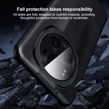 For Honor Magic6 Pro SULADA Splicing Plain Leather PC Shockproof Phone Case(White) by SULADA