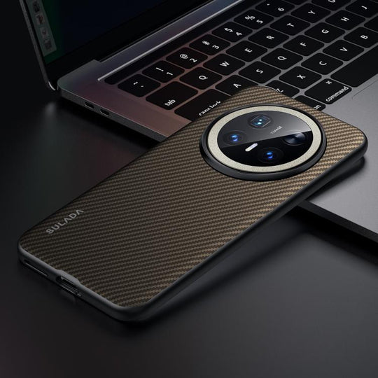 For Huawei Mate 70 Pro / Mate 70 Pro+ SULADA 600D Kevlar Texture PC Shockproof Phone Case(Brown)