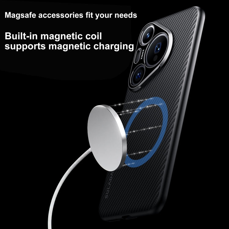 For Huawei Mate 60 SULADA 600D Kevlar Texture PC Shockproof Phone Case(Brown) - Huawei Cases by SULADA | Online Shopping UK | buy2fix