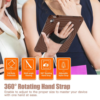 For iPad 2025 / 2022 Rotation Holder Silicone Hybrid PC Tablet Case(Chocolate) - iPad 2025 / 2022 Cases by buy2fix | Online Shopping UK | buy2fix