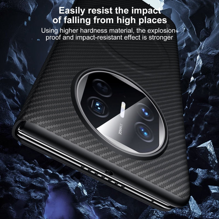 For Huawei Mate X3 SULADA Kevlar 600D Texture Smart Window Leather Phone Case(Black) - Huawei Cases by SULADA | Online Shopping UK | buy2fix