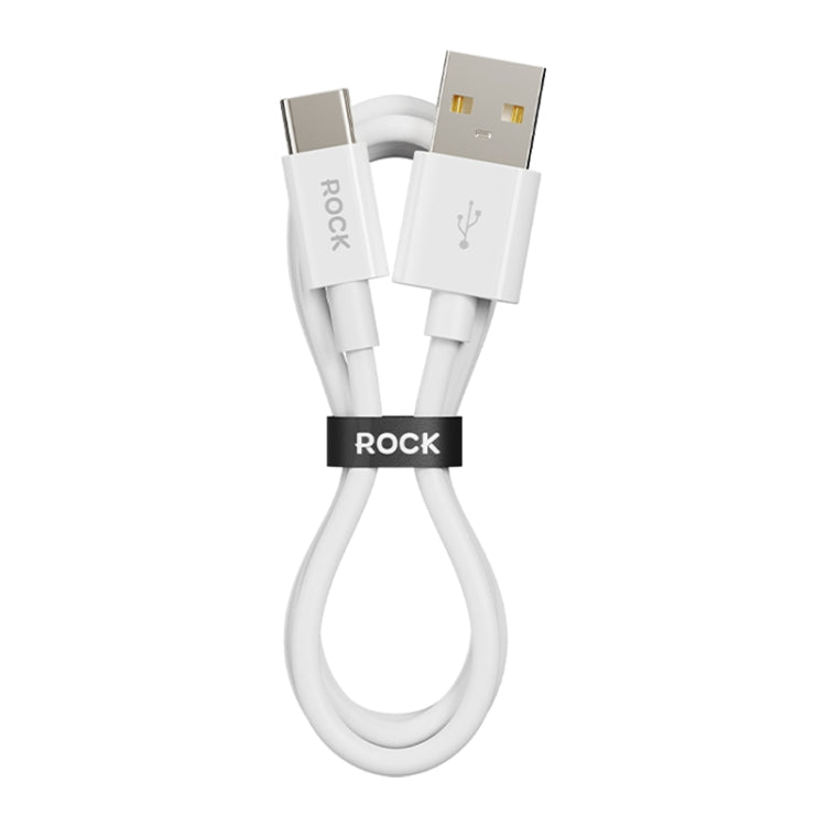 ROCK P8 Prime Series 1m USB Fast Charging Data Cable, Interface:2A USB-C / Type-C(White) - USB-C & Type-C Cable by ROCK | Online Shopping UK | buy2fix