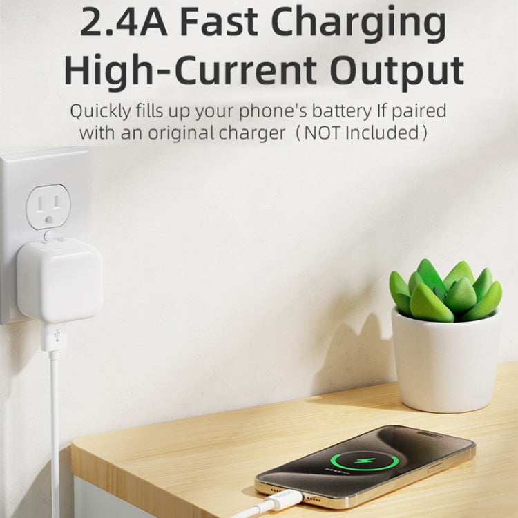 ROCK P8 Prime Series 1m USB Fast Charging Data Cable, Interface:2A USB-C / Type-C(White) - USB-C & Type-C Cable by ROCK | Online Shopping UK | buy2fix