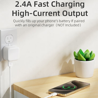 ROCK P8 Prime Series 1m USB Fast Charging Data Cable, Interface:2A USB-C / Type-C(White) - USB-C & Type-C Cable by ROCK | Online Shopping UK | buy2fix