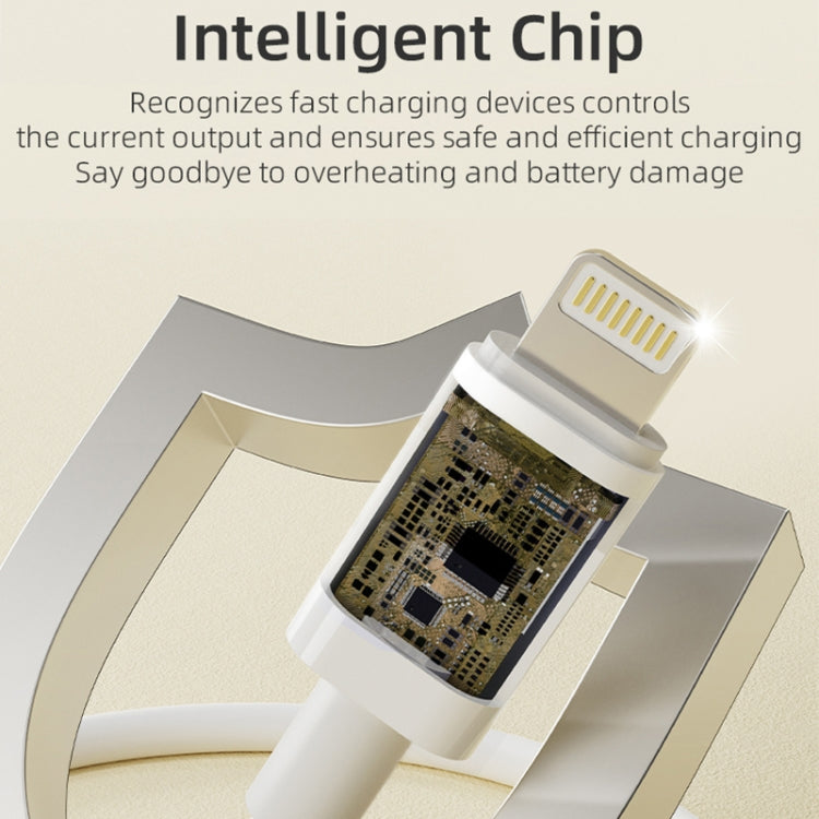 ROCK P8 Prime Series 1m USB Fast Charging Data Cable, Interface:2A USB-C / Type-C(White) - USB-C & Type-C Cable by ROCK | Online Shopping UK | buy2fix