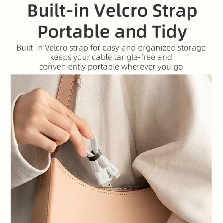 ROCK P8 Prime Series 1m USB Fast Charging Data Cable, Interface:2A USB-C / Type-C(White) - USB-C & Type-C Cable by ROCK | Online Shopping UK | buy2fix