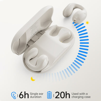 ROCK EarCuffs S OWS Bluetooth 5.4 HIFI Wireless Earphones(White) - Bluetooth Earphone by ROCK | Online Shopping UK | buy2fix