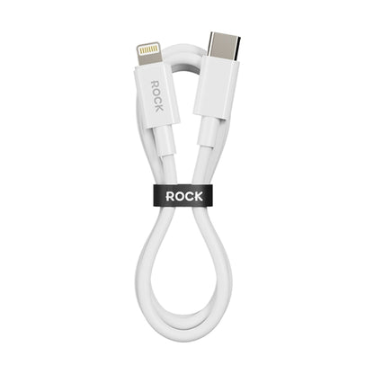 ROCK P8 Prime Series 1m USB-C / Type-C Fast Charging Data Cable, Interface:PD27W 8 Pin(White) - 2 in 1 Cable by ROCK | Online Shopping UK | buy2fix