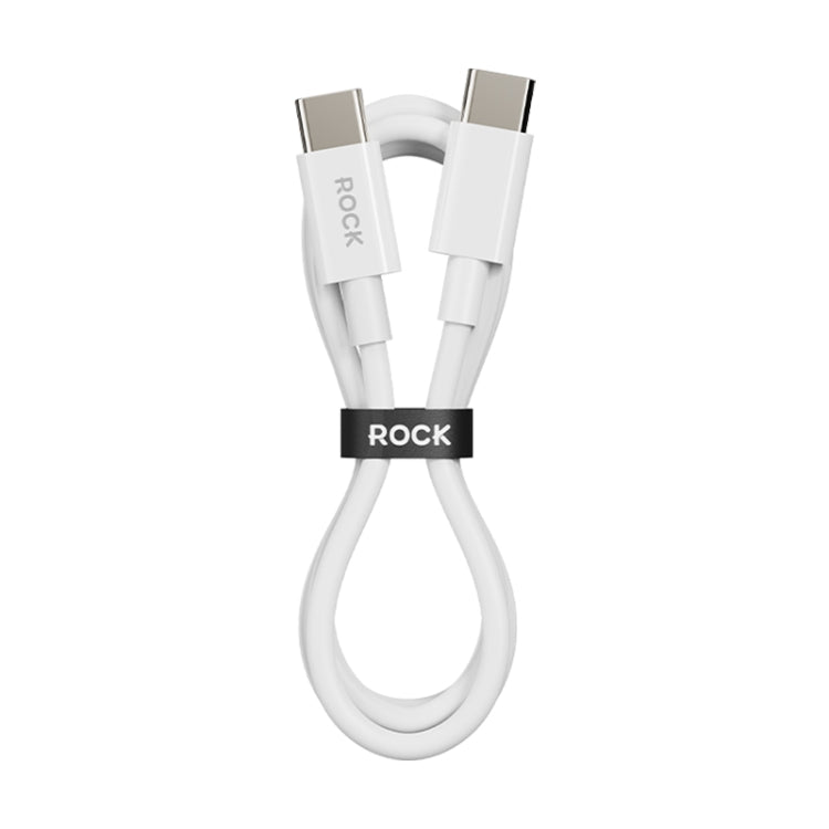 ROCK P8 Prime Series 1m USB-C / Type-C Fast Charging Data Cable, Interface:PD60W USB-C / Type-C(White) - USB-C & Type-C Cable by ROCK | Online Shopping UK | buy2fix