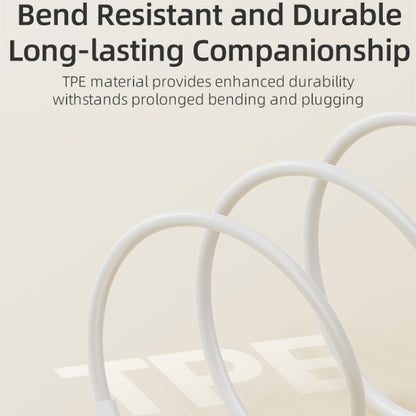 ROCK P8 Prime Series 1m USB-C / Type-C Fast Charging Data Cable, Interface:PD60W USB-C / Type-C(White) - USB-C & Type-C Cable by ROCK | Online Shopping UK | buy2fix