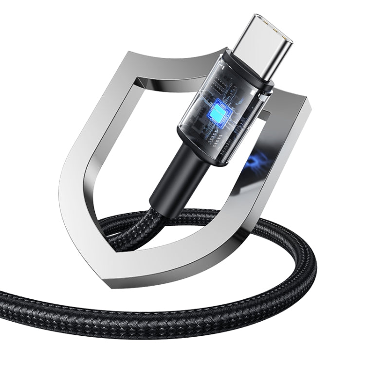 USAMS SJ727 240W USB-C / Type-C to USB-C / Type-C Aluminum Alloy Data Cable, Length: 1.2m(Tarnish) - USB-C & Type-C Cable by USAMS | Online Shopping UK | buy2fix