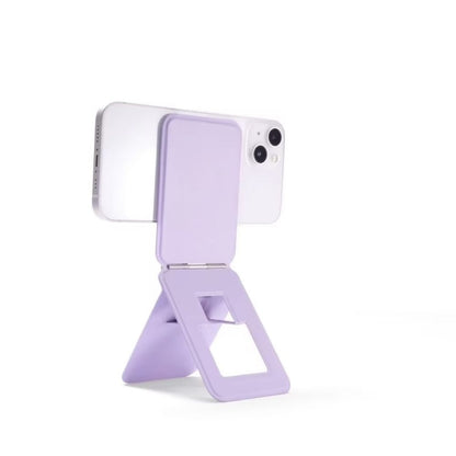 Magnetic Phone Desktop Folding Holder(Square Purple) - Desktop Holder by buy2fix | Online Shopping UK | buy2fix