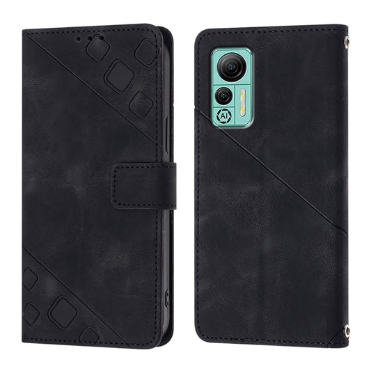 For Ulefone Note 14 Skin Feel Embossed Leather Phone Case(Black) by buy2fix