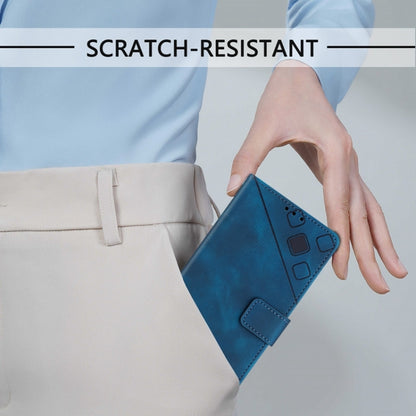 For Ulefone Note 14 Skin Feel Embossed Leather Phone Case(Blue) by buy2fix