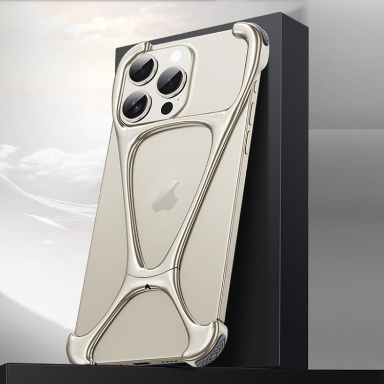 For iPhone 14 Pro Hercules Zinc Alloy Borderless Metal Phone Case(Titanium Grey) - iPhone 14 Pro Cases by buy2fix | Online Shopping UK | buy2fix